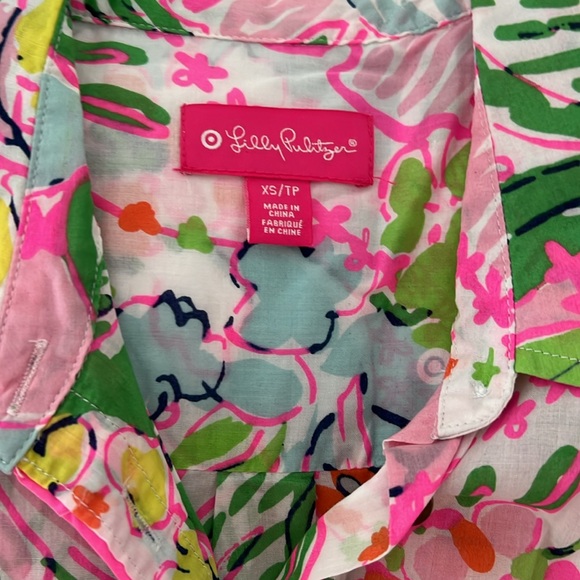 Lilly Pulitzer for target xs button down shirt - Picture 2 of 4